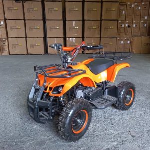 50cc kétütemű gyerek quad KXD M7 benzines, berántós, narancs sárga