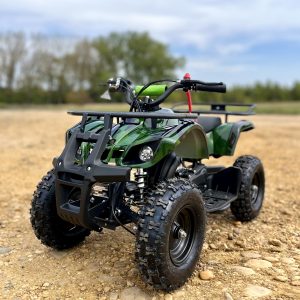 Kétütemű gyerek quad KXD M7 benzines, berántós, fekete / terep