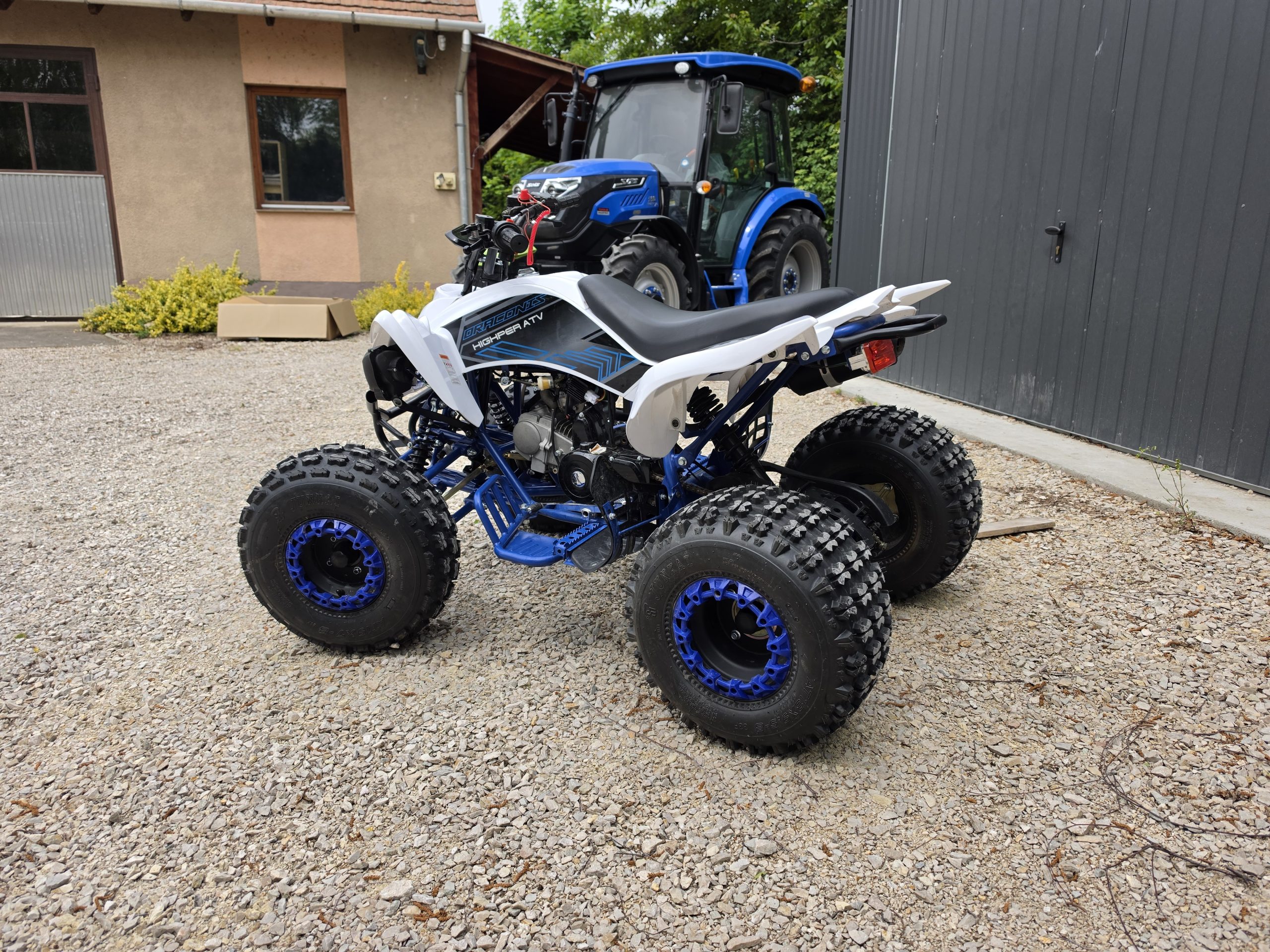 HIGHPER DRACONIS 125 Gyerek Quad - Fehér-kék (DEMO) - Image 3