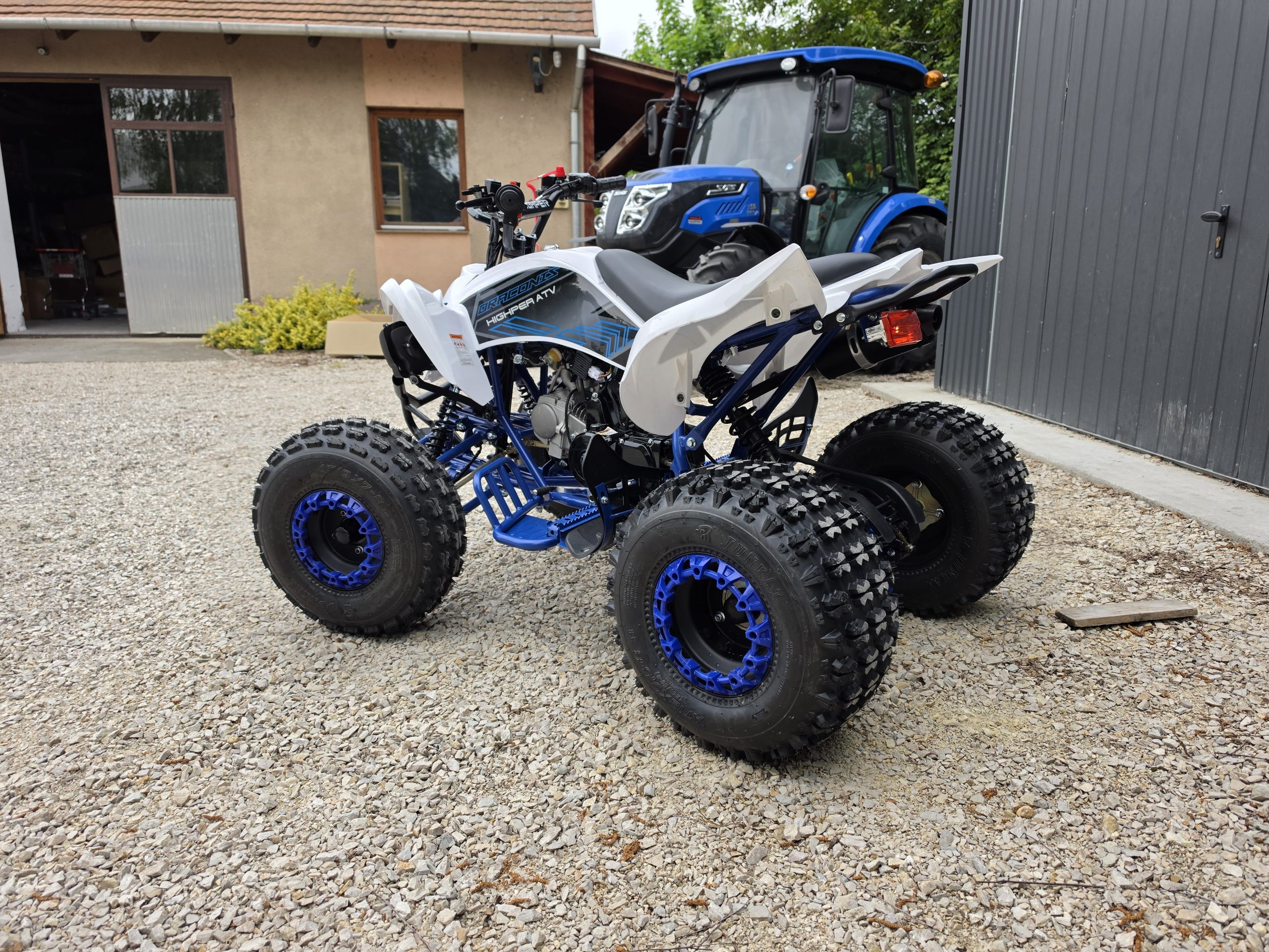 HIGHPER DRACONIS 125 Gyerek Quad - Fehér-kék (DEMO) - Image 3